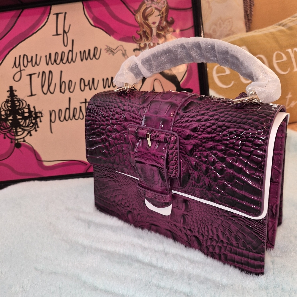 ❤️😍Brand New BRAHMIN HALLIE in SUGAR PLUM🤩